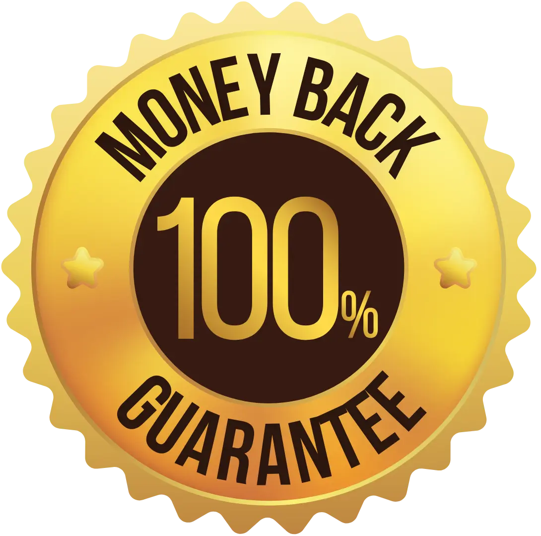 LottoChamp money back guarantee badge